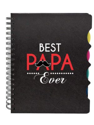 TheYaYaCafe Birthday Best Papa Ever Printed Notebook A5 Size 300 Ruled Pages