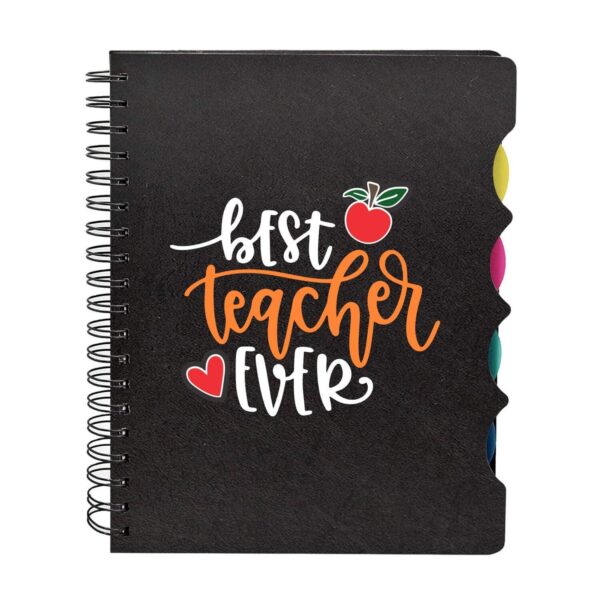 TheYaYaCafe® Birthday Gifts for Teachers, Best Teacher Ever Gift Combo - Printed Notebook A5 Size, 300 Ruled Pages, Pen with