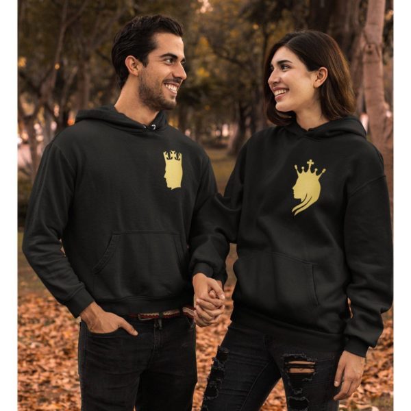 King & Queen Begum Badshah Couple Hoodies