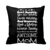 Funny Awesome Mom Cushion Cover