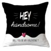 Will You be My Valentine Couple Cushion Covers Set of 2