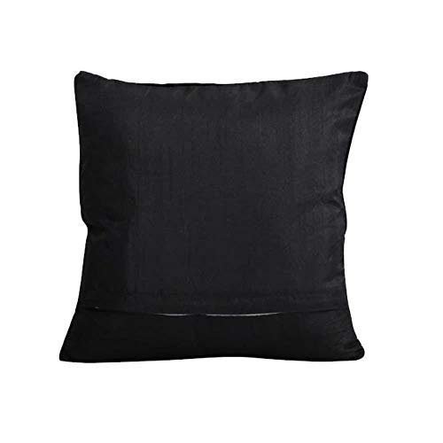 Cotton Greatest Little Brother Printed Cushion with Rakhi, Roli Chawal (12X12 Inches, Green)