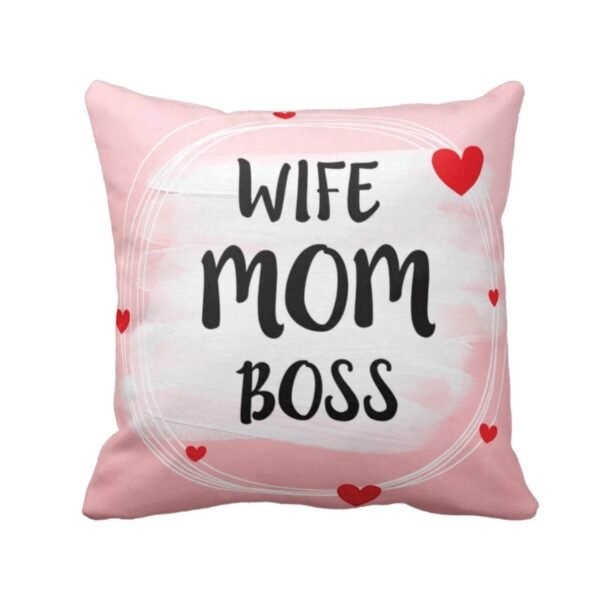 Wife Mom Boss Cushion Cover