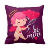 Valentine Day Gifts Be Mine Love Printed Throw Cushion Cover - 12 x 12 inches