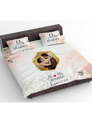 Customized Mr. and Mrs. Bedsheet (Copy)