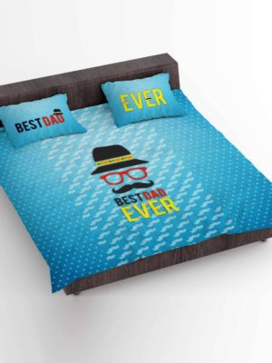 Funky Best Dad Ever Bed sheet for Father