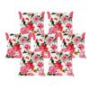 Yaya Cafe 20x20 inches Set of 7 Cushion Covers Attractively Floral Flowers Printed Sofa Throw Pillows Multicolor