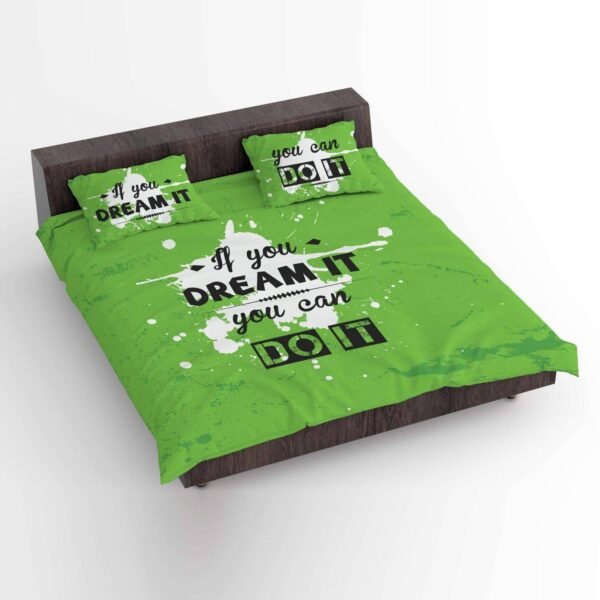 If You Dream It You Can Do It Inspirational Printed Bedsheet