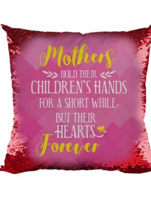Mother Holds Hand Magic Cushion Cover