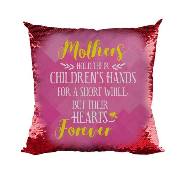 Mother Holds Hand Magic Cushion Cover