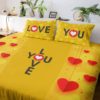 Love You Romantic Couple Bedsheet