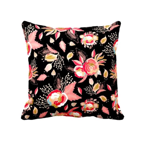 TheYaYaCafe® 24X24 inches Set of 5 Cushion Covers Appealing Floral Flowers Printed Sofa Throw Pillows Multicolor