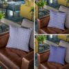 TheYaYaCafe 12 x 12 inch Incredible Tempting Pleasing Indigo Printed Cushion Covers Set of 3 for Home Sofa