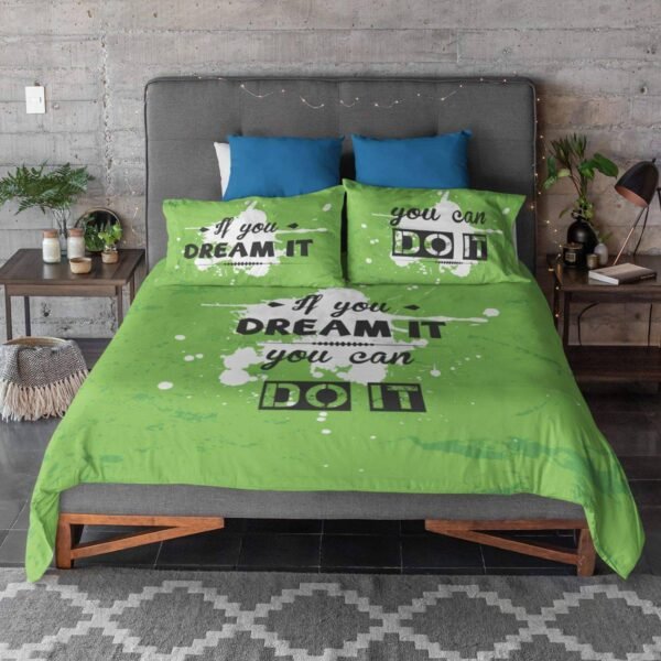 If You Dream It You Can Do It Inspirational Printed Bedsheet