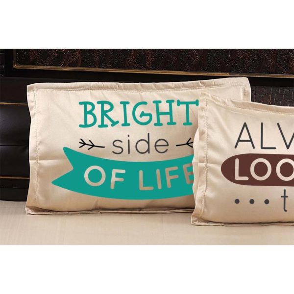 Always Look On Bright Side Of Life Inspirational Printed Bed Sheet