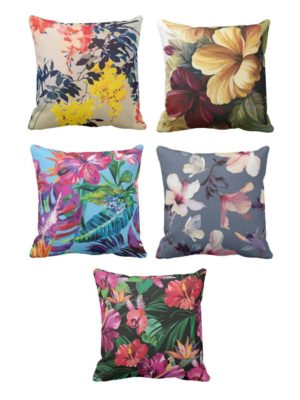 Attractively Floral Cushion Cover Set of 5