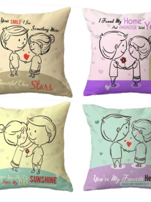 Favorite Hello Hardest Goodbye His Hers Couple Cushion Covers Set of 4