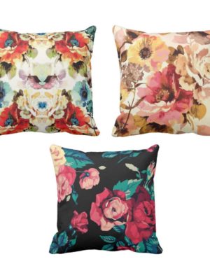 Beautiful Floral Cushion Cover Set of 3