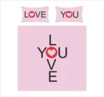 Love You Romantic Couple Bedsheet