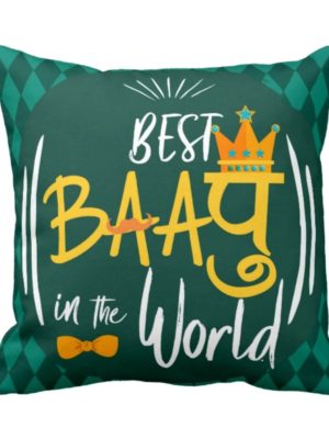 Best Baapu in the World Cushion Cover