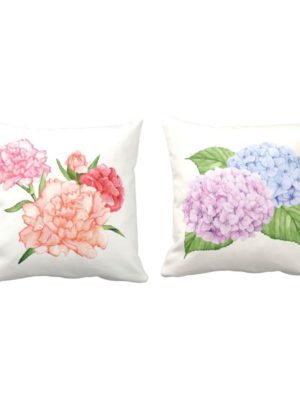 Captivating Floral Flowers Printed Cushion Covers Set of 2