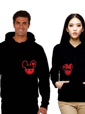 Cute Mickey and Minnie Couple Hoodies