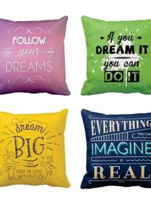 You Can Do It Motivational Printed Cushion Covers Set of 4