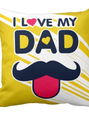 Funky I Love Dad Cushion Cover