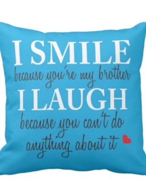 Funny Teasing Brother Cushion Cover