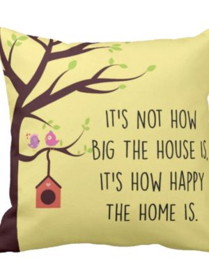 Happy Home Cushion Cover