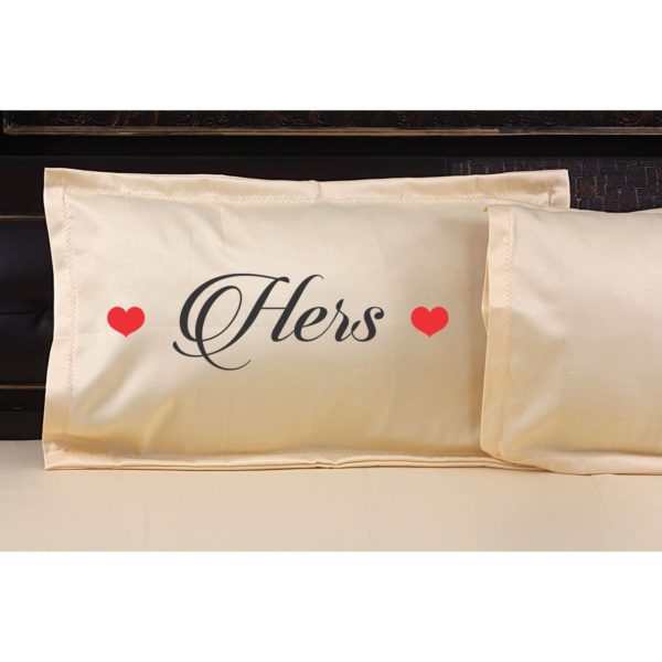 His and Hers Bedsheet with Pillows Cases