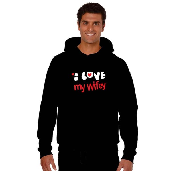 Love Wifey Hubby Couple Hoodies