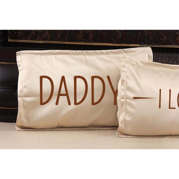 I Love You Daddy Bed sheet For Father With Pillow Covers