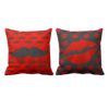 Moustache and Kiss Couple Double Sided Printed Cushion Covers – Set of 2