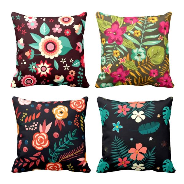 Admirable Floral Cushion Covers Set of 4