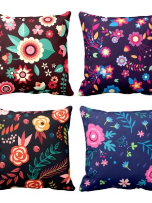 Bewitching Floral Cushion Covers Set of 4