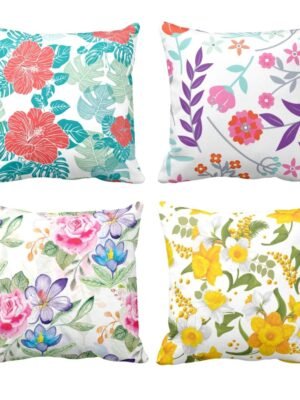 Fascinating Floral Cushion Covers Set of 4