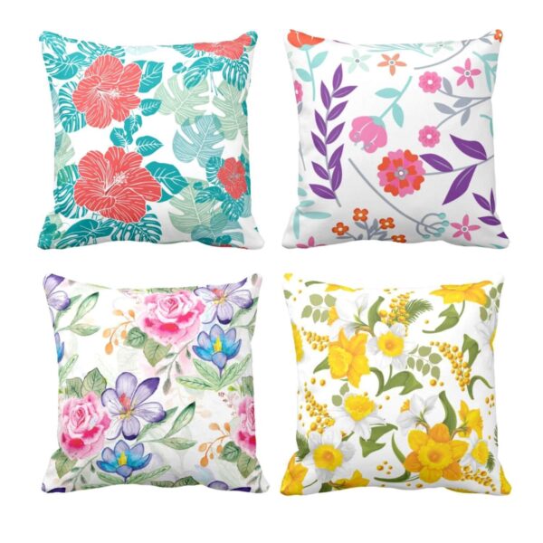 Ravishing Admirable Floral Cushion Covers Set of 4