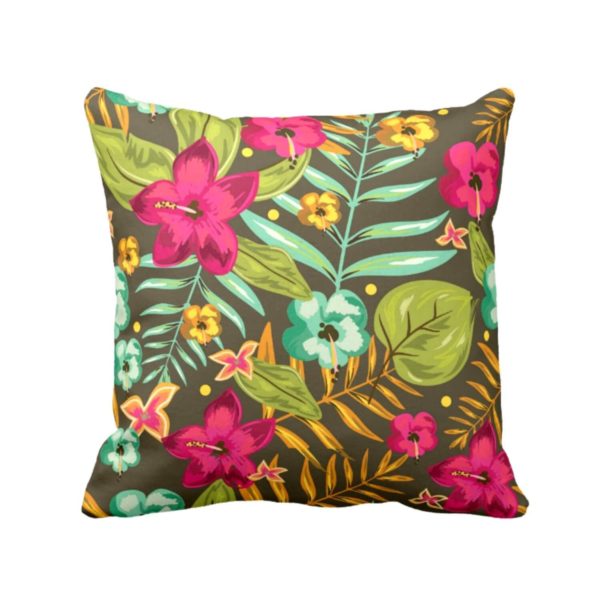 Pulchritudinous Stunning Floral Flowers Printed Cushion Covers Set of 2