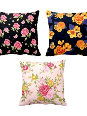 Splendid Ranunculus Floral Cushion Covers Set of 3