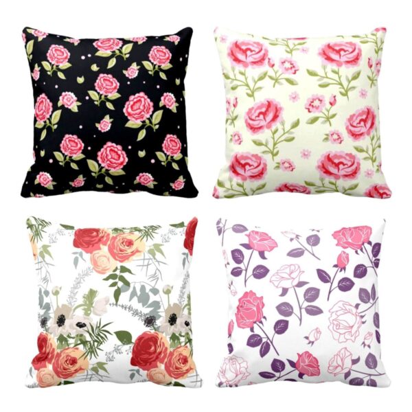 Ravishing Admirable Floral Cushion Covers Set of 4