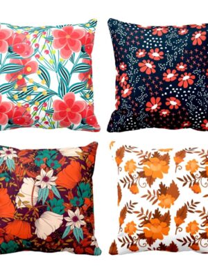 Wonderful Floral Cushion Covers Set of 4