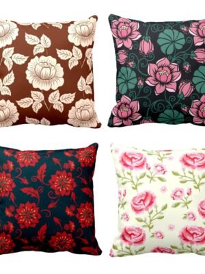 Exquisite Floral Cushion Covers Set of 4