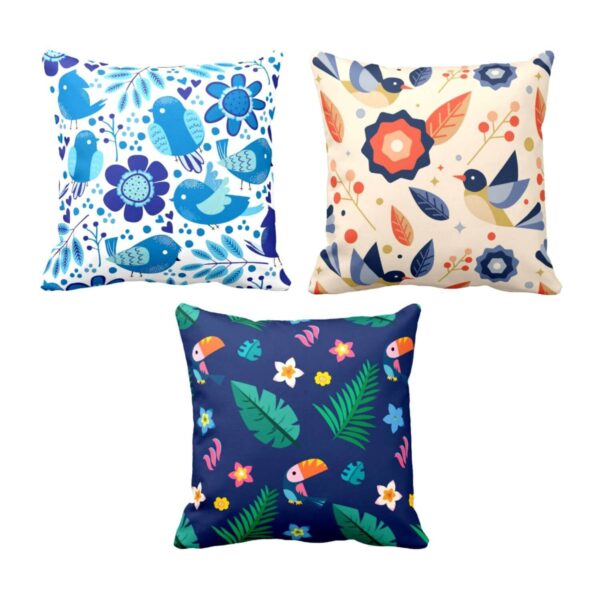 Captivating Resplendent Floral Cushion Covers Set of 3