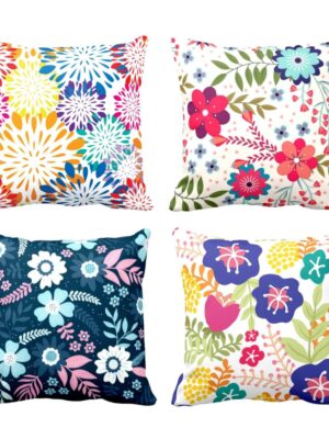 Resplendent Floral Cushion Covers Set of 4