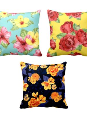 Splendid Ranunculus Angelic Floral Cushion Covers Set of 3