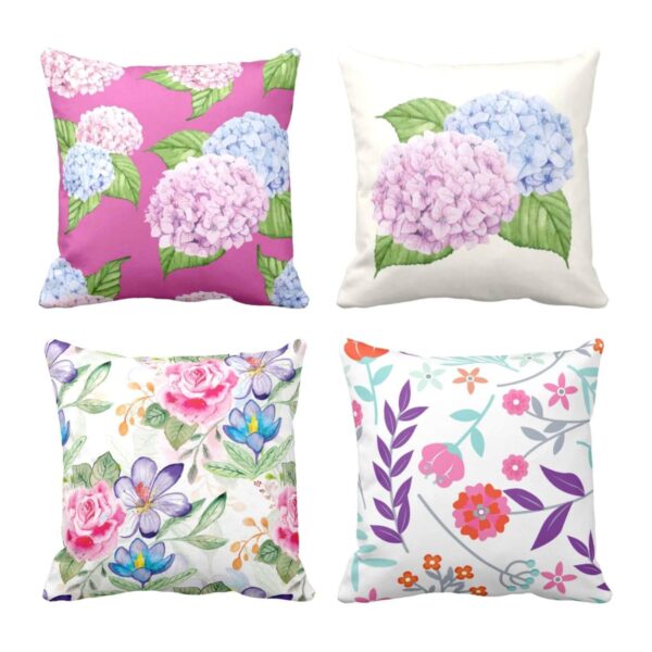 Pulchritudinous Pretty Floral Cushion Covers Set of 4
