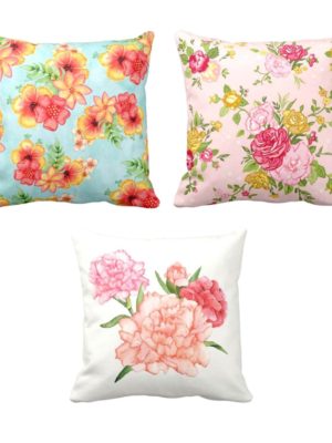 Captivating Floral Cushion Covers Set of 3