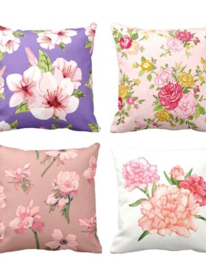 Resplendent Floral Cushion Covers Set of 4