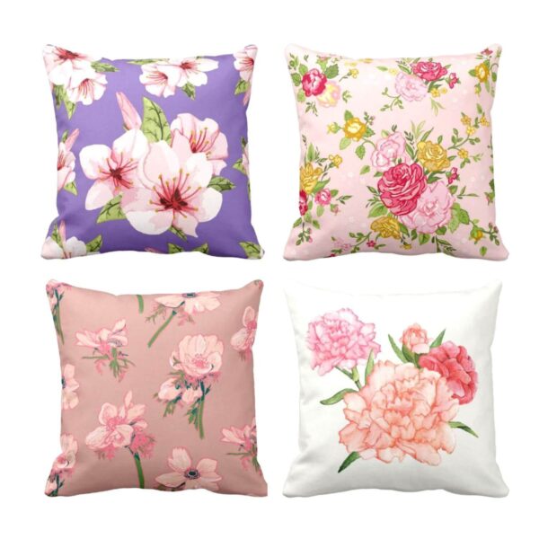 Resplendent Floral Cushion Covers Set of 4